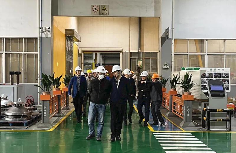 熱烈歡迎控制球閥質(zhì)量與技術(shù)提升項目攻關(guān)組各位專家蒞臨我司考察調(diào)研